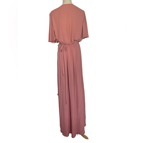 Show me your mumu Sophia Wrap Rustic Mauve Dress - Picture 5 of 9